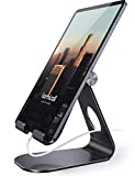 Tablet Stand Adjustable, Lamicall Tablet Stand : Desktop Stand Holder Dock Compatible with Tablet Such as iPad 2018 Pro 9.7, 10.5, Air Mini 2 3 4, Kindle, Nexus, Accessories, E-Reader (4-13'')-Black