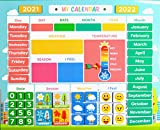 My First Daily Magnetic Calendar | Weather Station for Kids | Moods and Emotions | Preschool Learning Toys | Classroom Calendar Set |Usable on Wall or Fridge