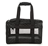 Sherpa Original Deluxe Travel Pet Carrier, Airline Approved - Black Lattice, Large