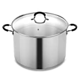 Cook N Home 00335 Stainless Steel Saucepot with Lid 20-Quart Stockpot, Silver