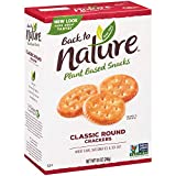 Back to Nature Crackers, Non-GMO Classic Rounds, 8.5 Ounce (Pack of 6)