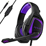 Stereo Gaming Headset for Xbox One PS4 PC - Surround Sound Over-Ear Headphones Anti-Noise Mic,Volume Control Laptop, Mac,Smartphone, iPad