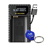 Nitecore ULSL USB Travel Charger for Leica BP-SCL4 Batteries with Lumen Tactical LED Keychain Flashlight - Compatible with Leica SL Typ 601 Series Camera