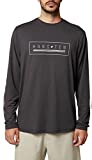 Hang Ten Mens Long Sleeve Sun Tee Shirt (Asphalt, XX-Large)