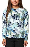 Hang Ten Womens Long Sleeve Rashguard (Mint Leaf, Large, l)