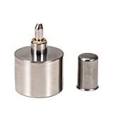 WUTA 200ml Stainless Steel Alcohol Lamp Burner Thickened Explosion-Proof Craft Laboratory Chemistry Alcohol Burner Dental Lad Lamp with Brass Screw and Wick
