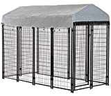 BestPet Heavy Duty Dog Cage –Outdoor Pet Playpen – This Pet Cage is Perfect for Containing Small Dogs and Animals. Included is a Roof and Water-Resistant Cover