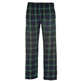 boxercraft Mens Classic Flannel Pants Hidden Button-Close Fly,with Pockets, Blackwatch,XL