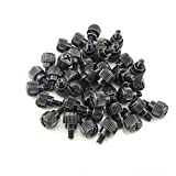 Honbay 40PCS 6#-32x5 M3.5 PC Computer Case Thumbscrews Thumb Screws Black Zinc (40)