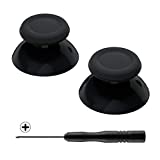 eXtremeRate Black Replacement 3D Joystick Thumb Sticks for PS5 Controller, Analog Thumbstick with Screwdriver for PS4 Slim Pro Controller