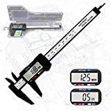 Electronic digital calipers, LCD screen displays 0-6"caliper measuring tool, automatic shutdown, inch and millimeter conversion, suitable for jewelry measurement and 3D printing