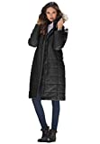 Roaman's Women's Plus Size Mid-Length Puffer Jacket With Hood Winter Coat - 1X, Black