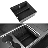 Basenor Tesla Model Y Model 3 Center Console Organizer Tray Accessoies with Sunglass Holder for Tesla Model 3 Y with Refresh Console