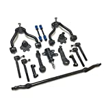 16 Pc Suspension Kit Adjusting Sleeves Tie Rod Ends Ball Joints (Bolt On Types) Idler & Pitman Arms Sway Bars Upper Control Arms