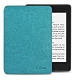 CoBak Case for All New Kindle 10th Generation 2019 Released - Will Not Fit Kindle Paperwhite or Kindle Oasis，Premium PU Leather Smart Cover with Auto Sleep and Wake,Sky Blue