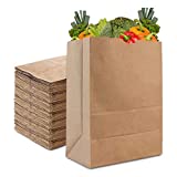 Stock Your Home 57 Lb Kraft Brown Paper Bags (50 Count) - Kraft Brown Paper Grocery Bags Bulk - Large Paper Bags for Grocery Shopping