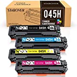 STAROVER Compatible Toner Cartridges Replacement for Canon 045 045H CRG-045H Toner for Canon Color imageCLASS MF634Cdw MF632Cdw LBP612Cdw LBP612C LBP612 MF632 MF632C 634C MF634 Laser printer (4 Pack)