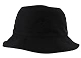 Flipper Thuglife Logo Printed Reversible Cotton Sun Boonie Bucket Hat Cap for Man Women Unisex Kpop Korean Style (All Black, M~L (21 7/8" ~ 22 5/8"))