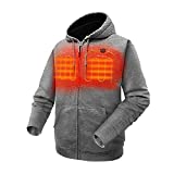 ORORO Heated Hoodie with Battery Pack (Large, Gray)