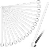 1/32 Teaspoon Mini Scoops 150 Milligram Micro Plastic Measuring Spoons Tiny White Powder Spice Spoons for Cooking Baking Cosmetics Medicines and Seasoning (50 Pieces)