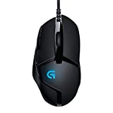 Logitech G402 Hyperion Fury Wired Gaming Mouse, 4,000 DPI, Lightweight, 8 Programmable Buttons, Compatible with PC/Mac - Black