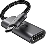 USB C to HDMI Adapter 4K@60Hz, uni Thunderbolt 3 to HDMI Adapter, HDMI to USB-C Adapter, Compatible with MacBook Pro/Air 2020, iPad Pro, Surface Pro, Dell XPS 13/15, Galaxy S21/S20 & More