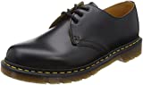 Dr. Martens, 1461 3-Eye Leather Oxford Shoe for Men and Women, Black Smooth, 9 US Women/8 US Men