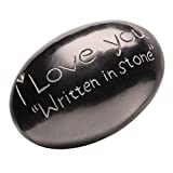 ART & ARTIFACT I Love You Written in Stone - Cute and Funny Collectable Gift Stone