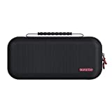 Skull & Co. Maxcarry Case for NeoGrip, GripCase Crystal: Portable Hard Shell Protective Travel Carrying Case with Storage for Nintendo Switch OLED and OG Switch, GripCase & Accessories- Black