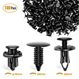 GOOACC GRC-18 100PCS 7mm 8mm 10mm Nylon Push Expansion Screws Replacement Kit,Bumper Fastener Rivet Clips GM 21030249 Ford N807389S