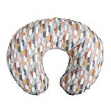 Boppy Nursing Pillow and Positioner—Original | Gray Brushstroke| Breastfeeding, Bottle Feeding, Baby Support | with Removable Cotton Blend Cover | Awake-Time Support