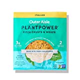 Outer Aisle Gourmet Cauliflower Bread | Everything But The Carbs | Keto, Gluten Free, Low Carb Cauliflower Sandwich Breads | 5 Pack | 30 Thins (Italian Pizza Crust - 4 pack)