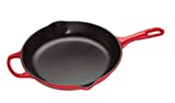 Le Creuset Enameled Cast Iron Signature Iron Handle Skillet, 10.25" (1-3/4 qt.), Cerise