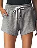 SPECIALMAGIC Sweat Shorts for Women Cotton Shorts with Pockets Running Sweatpants Lounge Sweat Joggers Heather Grey L