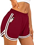 OFEEFAN Womens Athletic Shorts with Pockets SweatShorts Shorts Women Exercise L