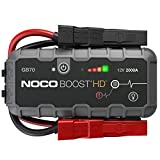 NOCO Boost HD GB70 2000A UltraSafe Car Battery Jump Starter, 12V Jump Starter Battery Pack, Battery Booster, Jump Box, Portable Charger and Jumper Cables for 8.0L Gasoline and 6.0L Diesel Engines
