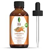 SVA ORGANICS Carrot Seed Carrier Oil 1 Oz Pure Cold Pressed Undiluted Therapeutic Grade Nourishing Oil for Face, Skin & Hair Care,