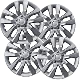 16 inch Hubcaps Best for 2013-2019 Nissan Altima - (Set of 4) Wheel Covers 16in Hub Caps Silver Rim Cover - Car Accessories for 16 inch Wheels - Snap On Hubcap, Auto Tire Replacement Exterior Cap