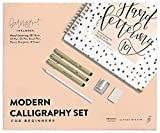 Modern Calligraphy Set for Beginners: A Creative Craft Kit for Adults featuring Hand Lettering 101 Book, Brush Pens, Calligraphy Pens, and More