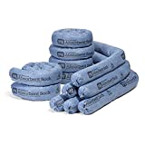 PIG Home Solutions Water and Moisture Absorbing Sock - 12 Pack - 3" x 48" - Absorbs up to 1 Gal per Sock - Blue - PIG105-BL
