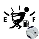 WINOMO Funny Car Stickers High Gas Consumption Decal Fuel Gage Empty Stickers (Black)