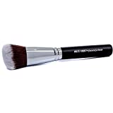 Angled Kabuki Blush Brush - Beauty Junkees Soft Synthetic Bristles for Applying Blusher Bronzer Contour Highlighter Foundation, Sculpting, Blending, Buffing Powder, Liquid, Cream, Mineral Makeup