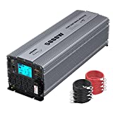 GIANDEL Pure Sine Wave Power Inverter 5000 Watt Converts DC 12 Volt to AC 120 Volt with Hard Wire Terminals & Push Mount Remote Control with LCD Display for Solar System RV Trucks Camper Boats