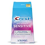 Crest 3D Whitestrips for Sensitive Teeth, Teeth Whitening Strip Kit, 28 Strips (14 Count Pack)