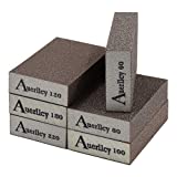 Sanding Sponge, Auerllcy 6 Pieces 60/80/100/120/180/220 Grit Sanding Blocks Assortment, Coarse/Medium/Fine. Washable and Reusable.