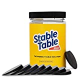 Stable Table - Black Restaurant Table Leg 30 Shim Wedges Premium Furniture Levelers Restaurant Table Shims, Home Improvement DIY Levelers - Rubber Type Texture, Firm, Non-Slip, Doors, Tables and More