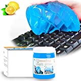 Car Cleaning Gel, Car Cleaning Putty Keyboard Slime Lemon Fragrance Car Slime Cleaner Car Putty Magic Dust Cleaning Mud Detailing Putty Cleaning Glue for Car Interior, Blue, 5.6 Oz