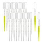 moveland 150PCS 3ML Plastic Transfer Pipettes, Disposable Dropper for Lab, DIY Art