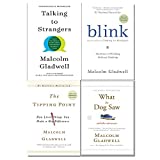 Malcolm Gladwell 4 Books Collection Set (Talking to Strangers, Blink, The Tipping Point, What the Dog Saw)