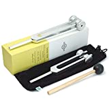 SANEWAVE 128 Tuning Fork Medical Healing Instrument Aluminum with 256 Hz Soft Bag Human biofield Diapason Chakra, Stress Reliever